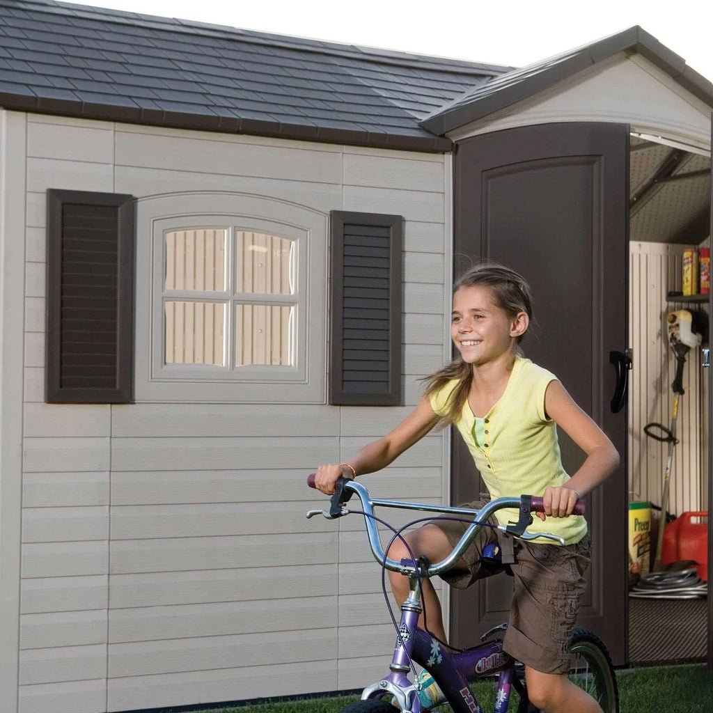 Lifetime 15 ft x 8 ft Large Outdoor Storage Shed – Heavy-Duty Resin Garden Shed - UniongearworksGarden ShedsuniongearworksUniongearworksUGW-AUT-JACK-016Lifetime 15 ft x 8 ft Large Outdoor Storage Shed – Heavy-Duty Resin Garden Shed049174064465