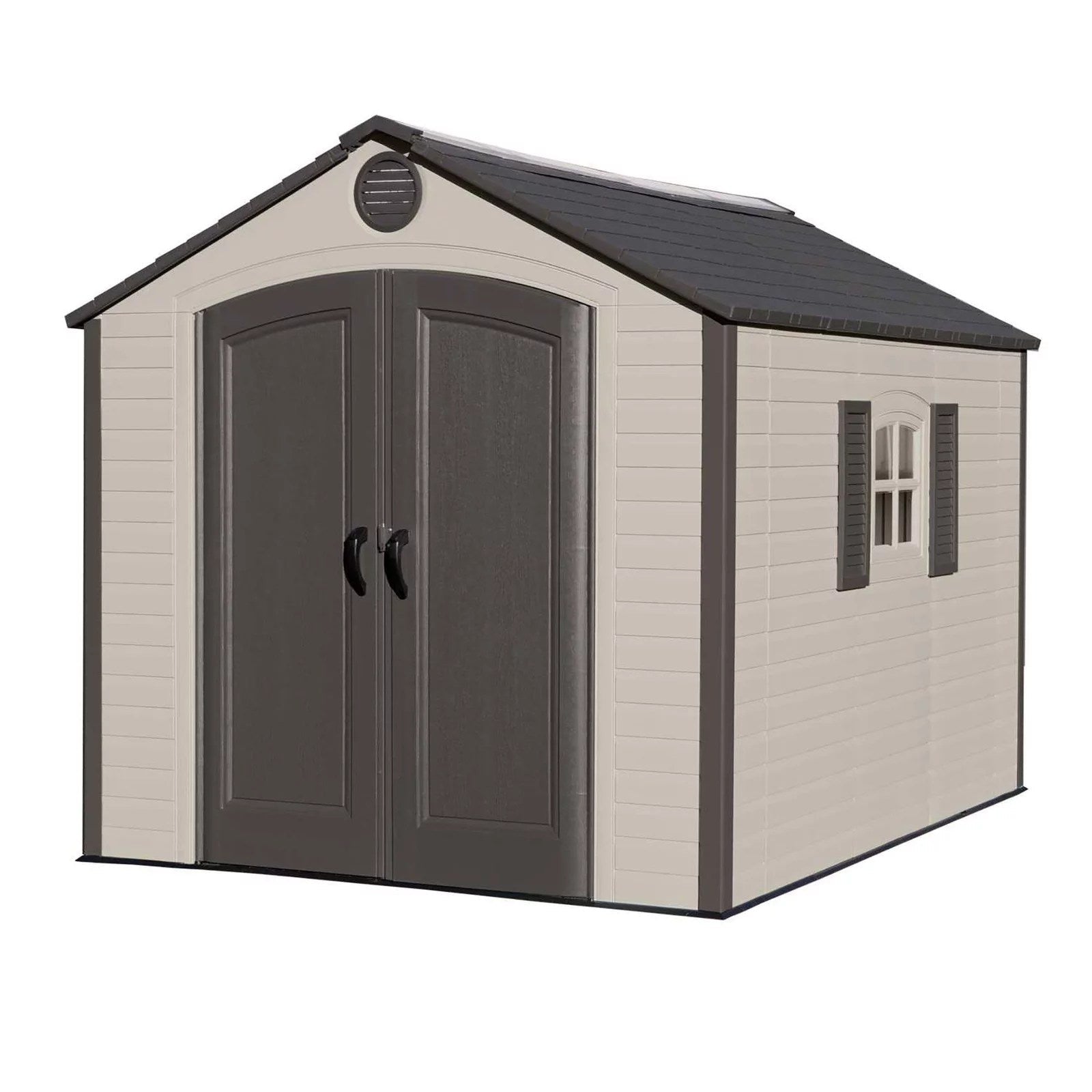 Lifetime 8 ft x 10 ft Outdoor Storage Shed – Weather-Resistant Resin Garden Shed - UniongearworksGarden ShedsuniongearworksUniongearworksUGW-PLU-SEALTAPE-013Lifetime 8 ft x 10 ft Outdoor Storage Shed – Weather-Resistant Resin Garden Shed049174600571